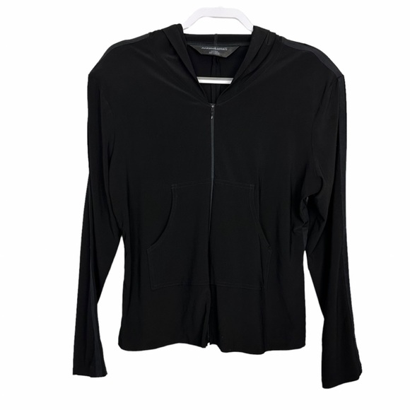 Norma Kamali Black Hooded Jacket - Picture 1 of 6